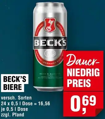 Handelshof Beck's biere Angebot