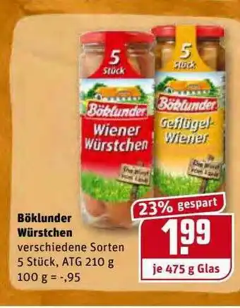 REWE Kaufpark Böklunder Würstchen Angebot