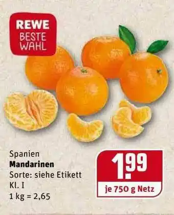 REWE Kaufpark Mandarinen Angebot