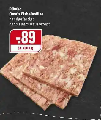 REWE Kaufpark Rümke Oma's Eisbeinsülze Angebot