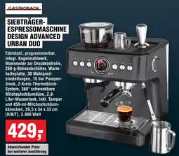 Handelshof GASTROBACK Siebträgerespressomaschine design advanced urban duo Angebot