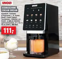 Handelshof UNOLD Eismaschine cream dream Angebot