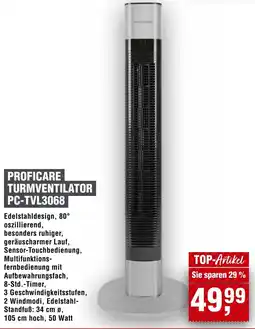 Handelshof PROFICARE TURMVENTILATOR PC-TVL3068 Angebot