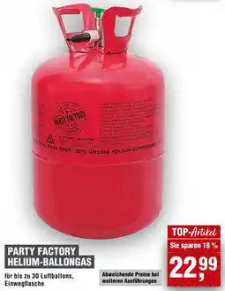 Handelshof Party factory helium-ballongas Angebot