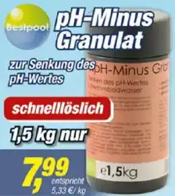 Posten Börse Bestpool pH-Minus Granulat Angebot