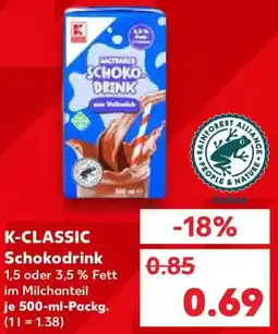 Kaufland K-CLASSIC Schokodrink Angebot