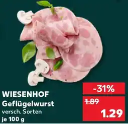 Kaufland WIESENHOF Geflügelwurst Angebot