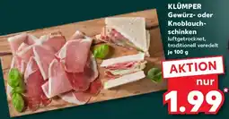 Kaufland KLÜMPER Gewürz- oder Knoblauchschinken Angebot