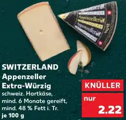 Kaufland SWITZERLAND Appenzeller Extra-Würzig Angebot