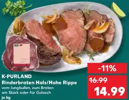 Kaufland K-PURLAND Rinderbraten Hals/Hohe Rippe Angebot