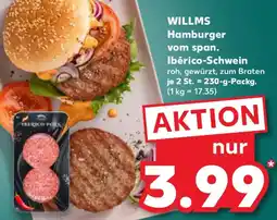 Kaufland WILLMS Hamburger vom span. Ibérico-Schwein Angebot