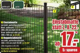 B1 Discount Baumarkt Einstabmatte Angebot