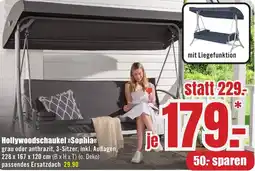 B1 Discount Baumarkt Hollywoodschaukel Sophia Angebot