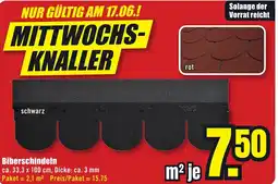 B1 Discount Baumarkt Biberschindeln Angebot