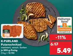 Kaufland K-PURLAND Putenschnitzel Angebot