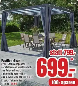 B1 Discount Baumarkt Pavillon Eva Angebot