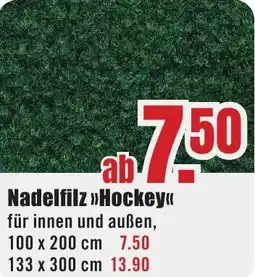B1 Discount Baumarkt Nadelfilz Hockey Angebot