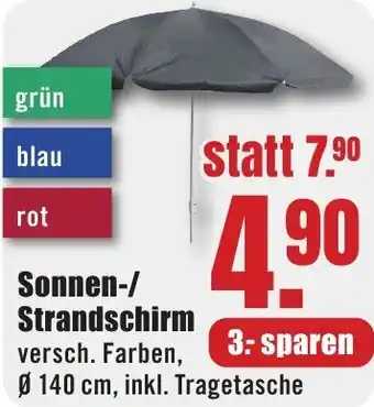 B1 Discount Baumarkt Sonnen-/ Strandschirm Angebot