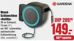 B1 Discount Baumarkt GARDENA Wand Schlauchbox RollUp Angebot
