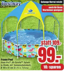 B1 Discount Baumarkt Bestway Frame Pool Angebot
