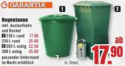 B1 Discount Baumarkt GARANTIA Regentonne Angebot