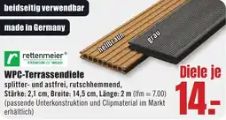 B1 Discount Baumarkt rettenmeier WPC-Terrassendiele Angebot