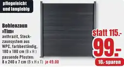 B1 Discount Baumarkt Bohlenzaun Tim Angebot