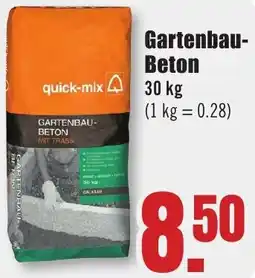 B1 Discount Baumarkt quick-mix Gartenbau Beton Angebot