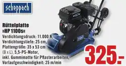 B1 Discount Baumarkt Scheppach Rüttelplatte HP 1100S Angebot