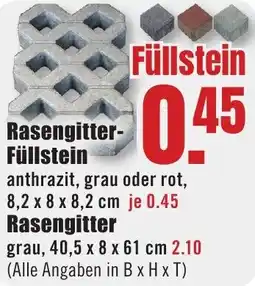 B1 Discount Baumarkt Rasengitter Füllstein Angebot