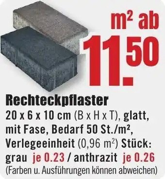 B1 Discount Baumarkt Rechteckpflaster Angebot