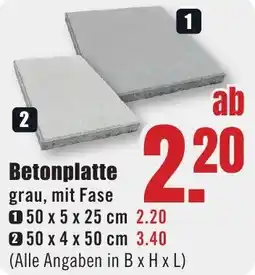 B1 Discount Baumarkt Betonplatte Angebot
