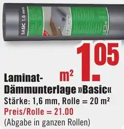 B1 Discount Baumarkt Laminat Dämmunterlage Basic Angebot
