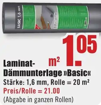 B1 Discount Baumarkt Laminat Dämmunterlage Basic Angebot