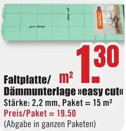 B1 Discount Baumarkt Faltplatte/ Dämmunterlage easy cut Angebot
