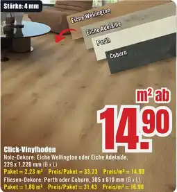 B1 Discount Baumarkt Click-Vinylboden Angebot