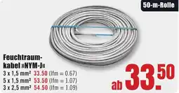 B1 Discount Baumarkt Feuchtraumkabel NYM-J Angebot
