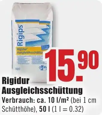 B1 Discount Baumarkt Rigidur Ausgleichsschüttung Angebot