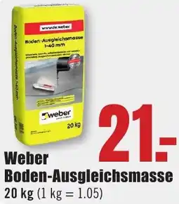 B1 Discount Baumarkt Weber Boden-Ausgleichsmasse Angebot
