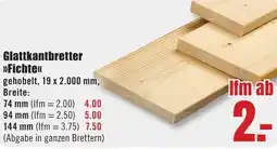 B1 Discount Baumarkt Glattkantbretter Fichte Angebot