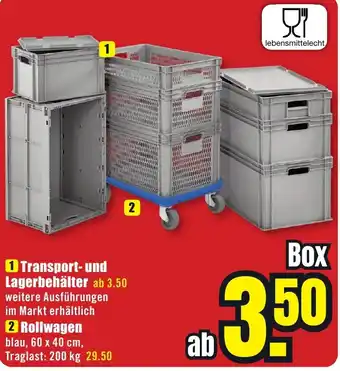 B1 Discount Baumarkt Transport- und Lagerbehälter Angebot