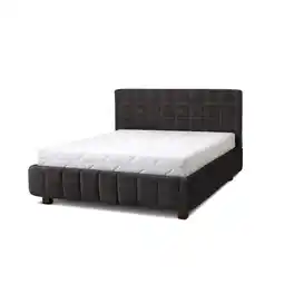 Netto Marken-Discount Letti Moderni Polsterbett Quadro 160x200 in Plüsch Anthracite Angebot