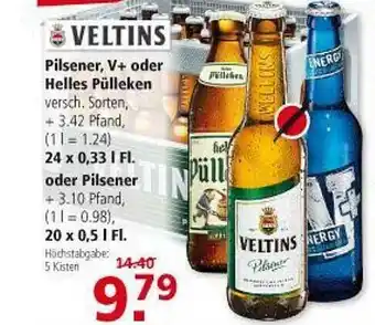 Multi Markt Veltins Pilsener V+ Oder Helles Pülleken Oder Pilsener Angebot