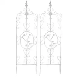 Netto Marken-Discount CLP 2er Set Pflanzen-Rankgitter Burgus Aus Eisen I Rankhilfe Für Kletterpflanzen Im Landhausstil Angebot