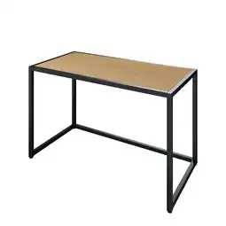 Netto Marken-Discount Letti Moderni Schreibtisch Adda 120x74 cm – Schwarz mit Buche Dekor Angebot