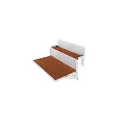 Netto Marken-Discount Letti Moderni Balkontisch – hängend – LEVIRA – Modell 48 – Metall – Weiß – 48x35x29 cm Angebot