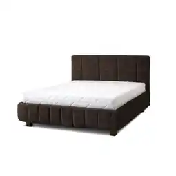 Netto Marken-Discount Letti Moderni Polsterbett Reta 180x200 in Plüsch Chocolate Angebot