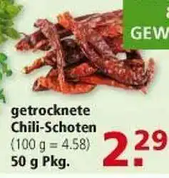 Multi Markt Getrocknete Chili-schoten Angebot