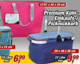 Posten Börse Premium Kühl Einkaufs-/ Picknickkorb Angebot