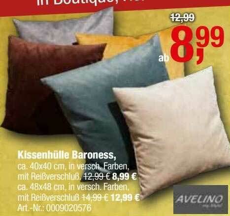 Kissenhülle Baroness Avelino Angebot bei Opti Wohnwelt